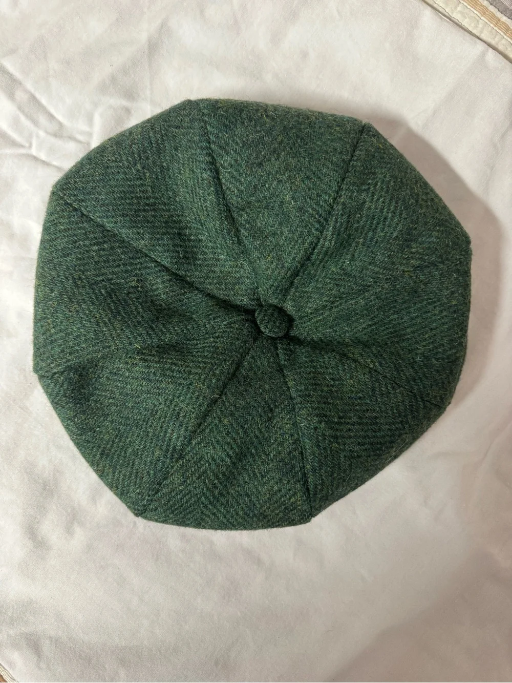 Green Wool Driver Cap - Classic Men's Hat